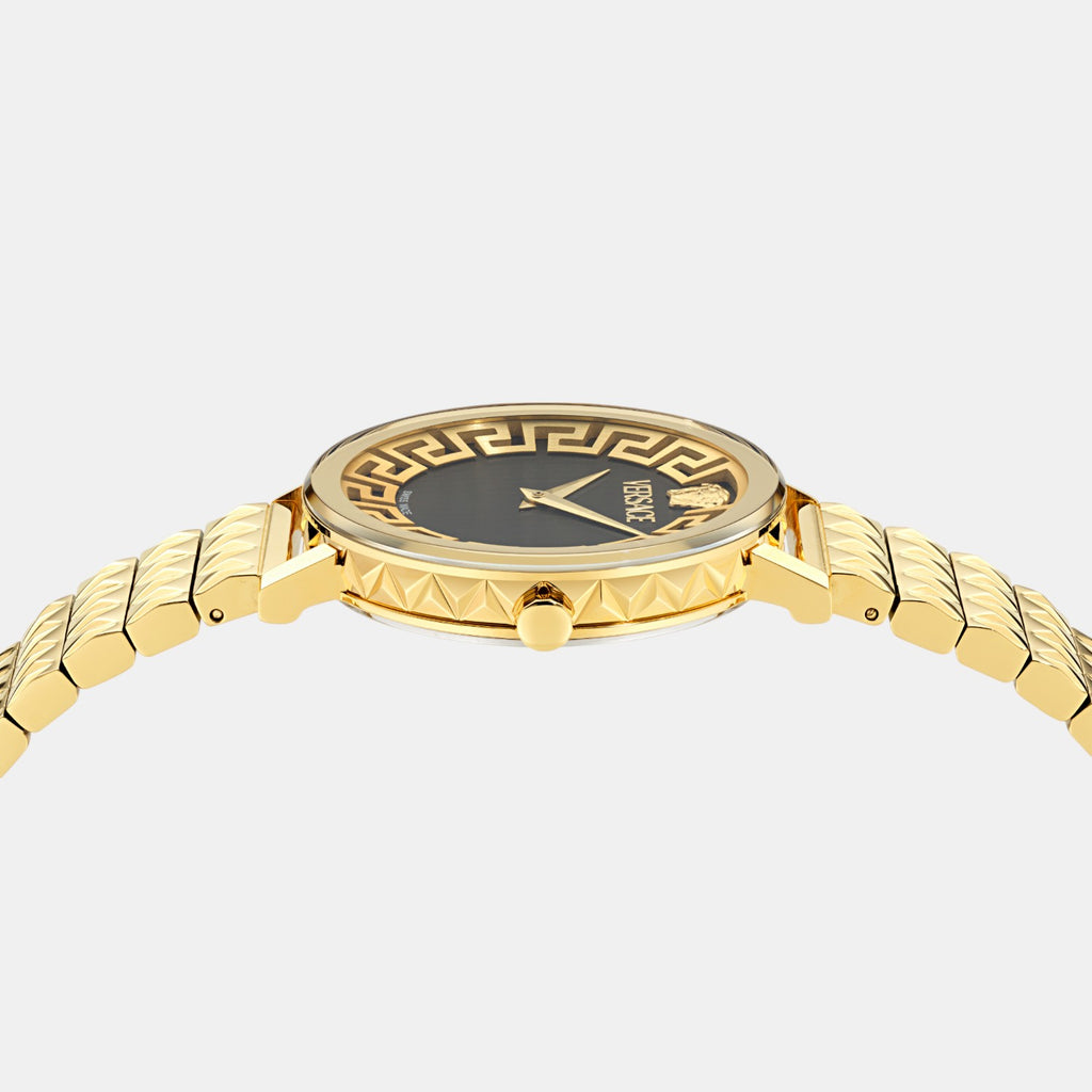 Daedalus Women Quartz Black Dial Analog Stainless Steel Watch VE9A00524