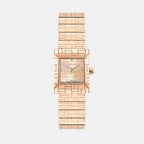 Mosaic Women Quartz Rose Gold Octogonal Dial Analog Stainless Steel Watch VE9B00224