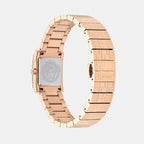 Mosaic Women Quartz Rose Gold Octogonal Dial Analog Stainless Steel Watch VE9B00224