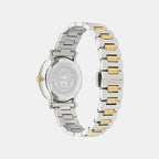 Women Quartz Green Sunray Dial Analog Stainless Steel Watch VE9C00424