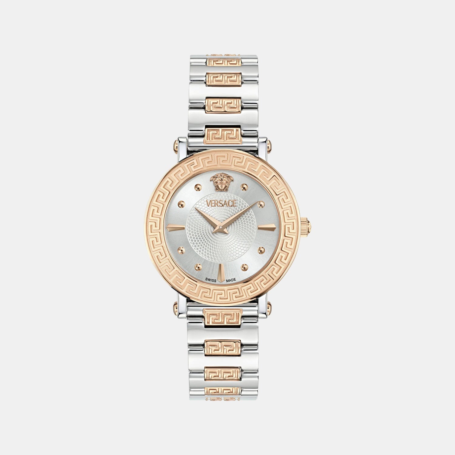 Greca Sphere Women Quartz Silver Dial Analog Stainless Steel Watch VE9C00624