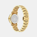 Women Quartz Black Sunray Dial Analog Stainless Steel Watch VE9C00724