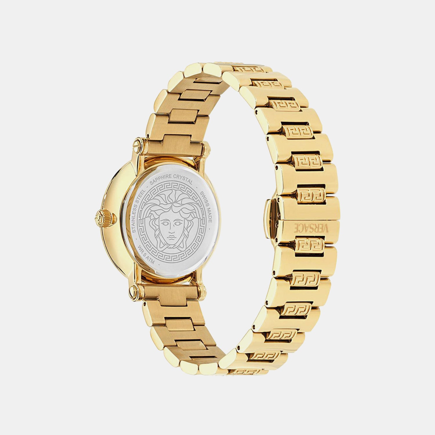 Women Quartz Black Sunray Dial Analog Stainless Steel Watch VE9C00724