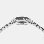 Greca Women Quartz Black Dial Analog Stainless Steel Watch VE9CA0525