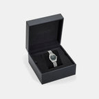 Greca Women Quartz Black Dial Analog Stainless Steel Watch VE9CA0525