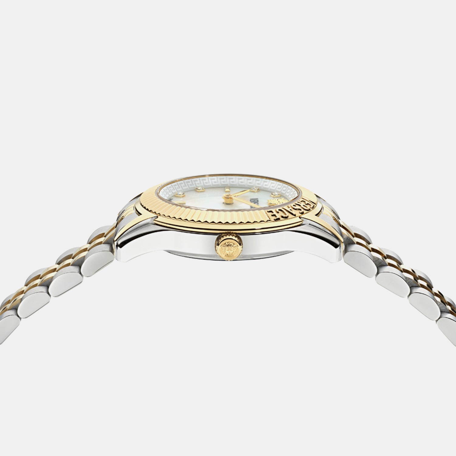 Greca Women Quartz Mother Of Pearl Dial Analog Stainless Steel Watch VE9CA0625