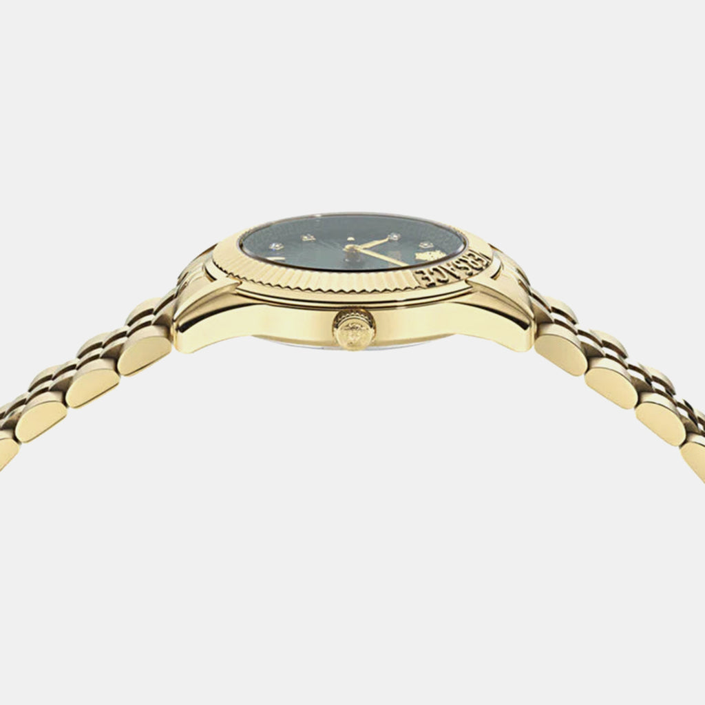 Greca Women Quartz Green Dial Analog Stainless Steel Watch VE9CA0725