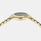 Greca Women Quartz Green Dial Analog Stainless Steel Watch VE9CA0725