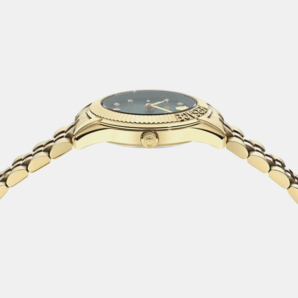 Greca Women Quartz Green Dial Analog Stainless Steel Watch VE9CA0725