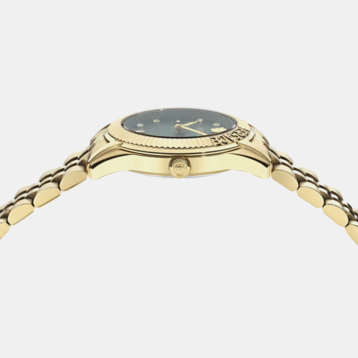 Greca Women Quartz Green Dial Analog Stainless Steel Watch VE9CA0725