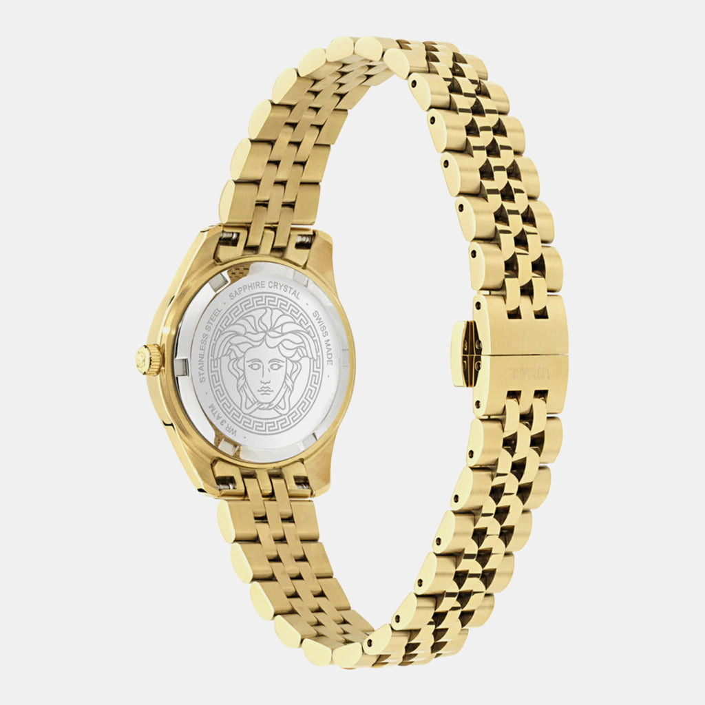 Greca Women Quartz Green Dial Analog Stainless Steel Watch VE9CA0725