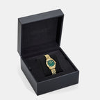 Greca Women Quartz Green Dial Analog Stainless Steel Watch VE9CA0725