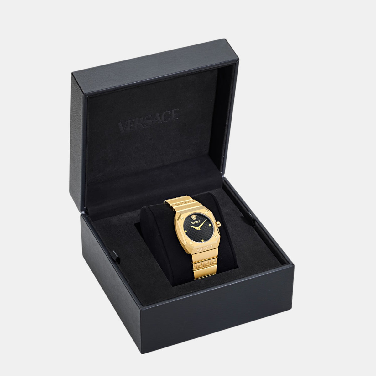 Antares Women Quartz Black Dial Analog Stainless Steel Watch VE9E00524