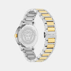 V-Helix Men Quartz Green Dial Analog Stainless Steel Watch VE9G00324