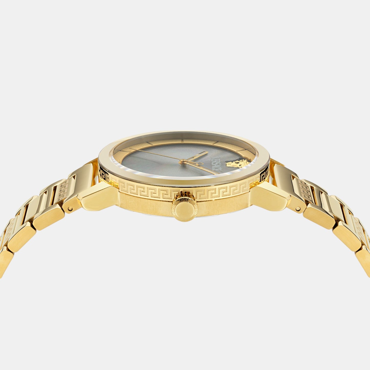 V Helix Men Quartz Black Dial Analog Stainless Steel Watch VE9G00524