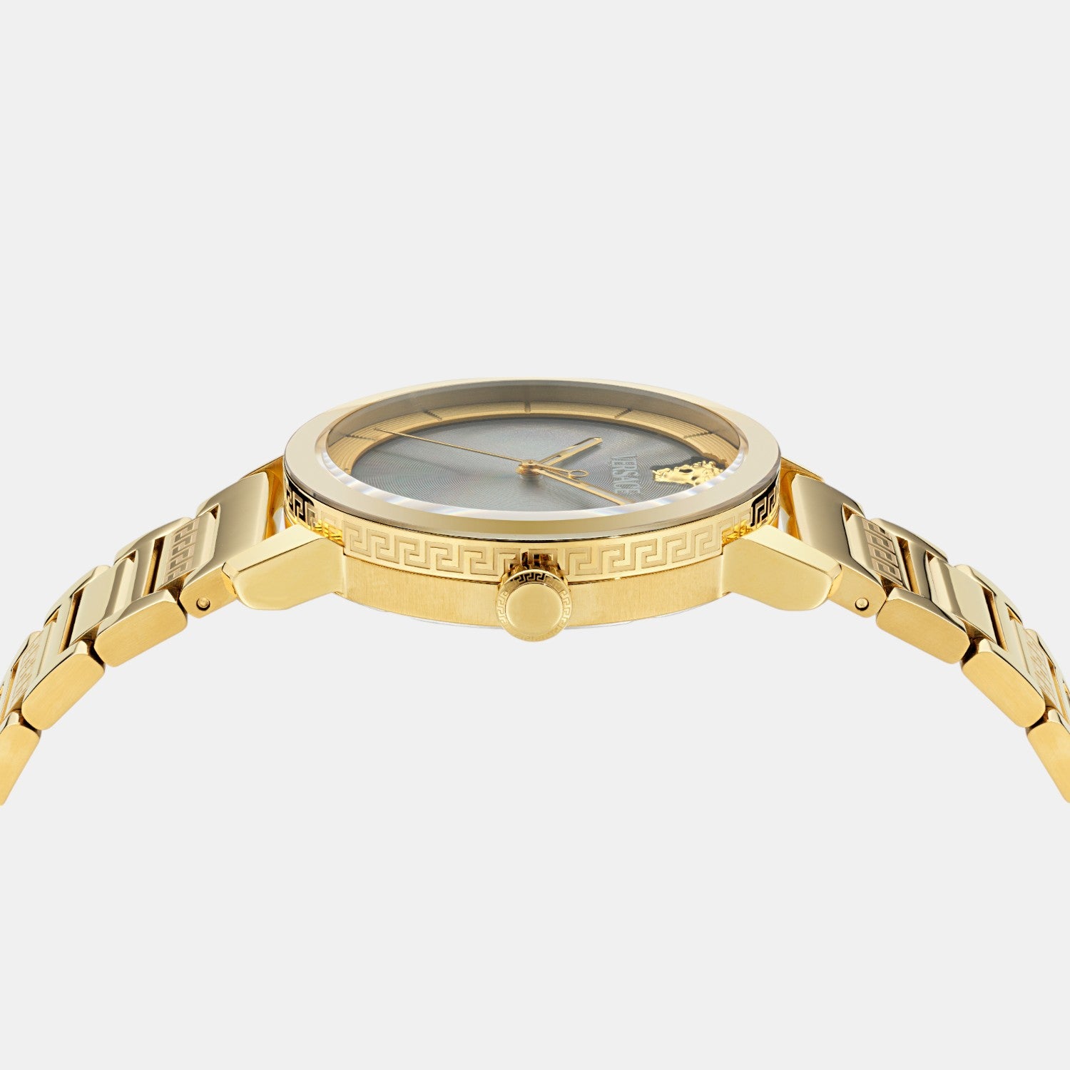 V Helix Men Quartz Black Dial Analog Stainless Steel Watch VE9G00524