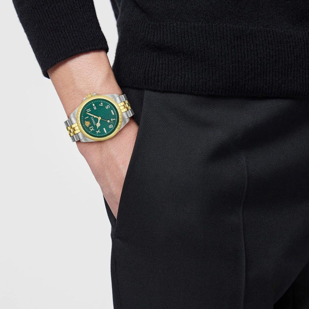 Anteo Men Quartz Green Dial Analog Stainless Steel Watch VE9H00524