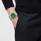 Anteo Men Quartz Green Dial Analog Stainless Steel Watch VE9H00524