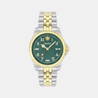 Anteo Men Quartz Green Dial Analog Stainless Steel Watch VE9H00524