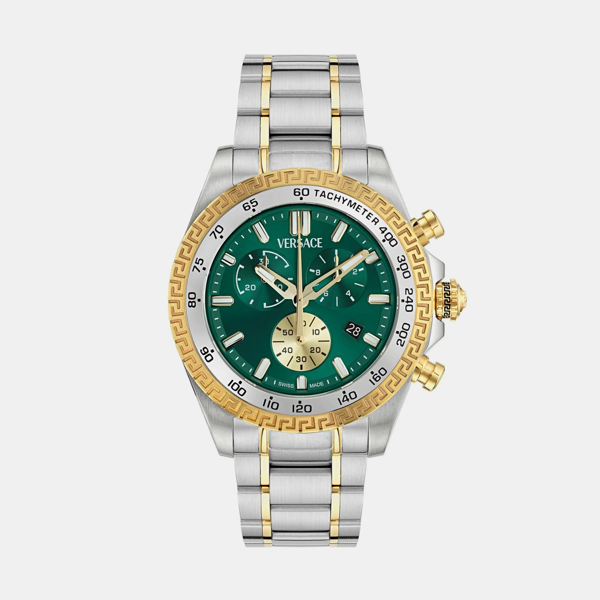 Versace Round Green Chronograph watch