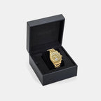 Versace Chrono X(Wc-9K) Men Quartz Gold Dial Chronograph Stainless Steel Watch VE9K01324