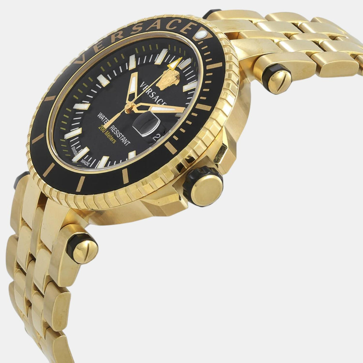 V-Race Men Quartz Black Dial Analog Stainless Steel Watch VEAK00618