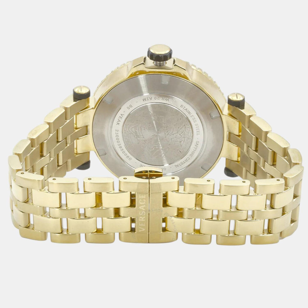 V-Race Men Quartz Black Dial Analog Stainless Steel Watch VEAK00618