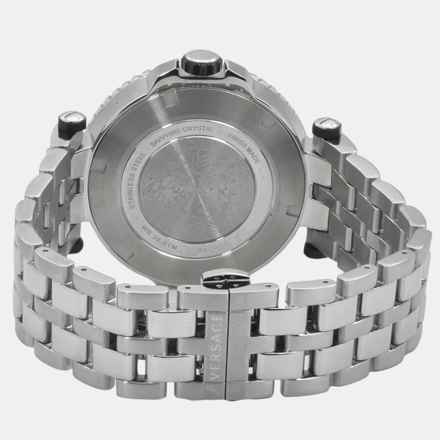 V-Race Men Quartz Green Dial Analog Stainless Steel Watch VEAK00721