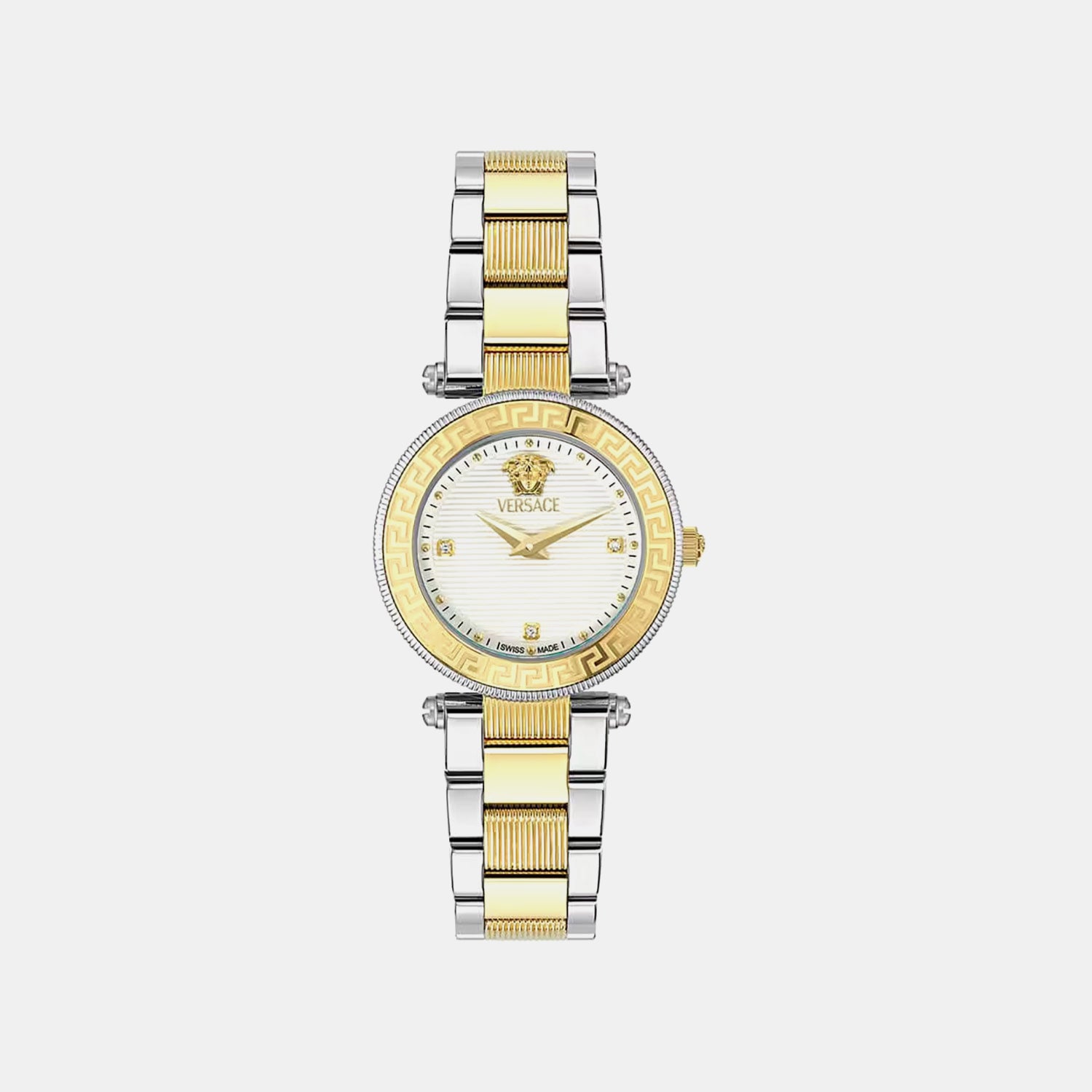 Women Quartz Silver White Dial Analog Stainless Steel Watch VEBFA0224