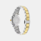 Women Quartz Silver White Dial Analog Stainless Steel Watch VEBFA0224