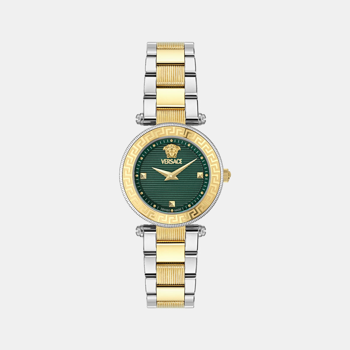 Women Quartz Green Dial Analog Stainless Steel Watch VEBFA0324