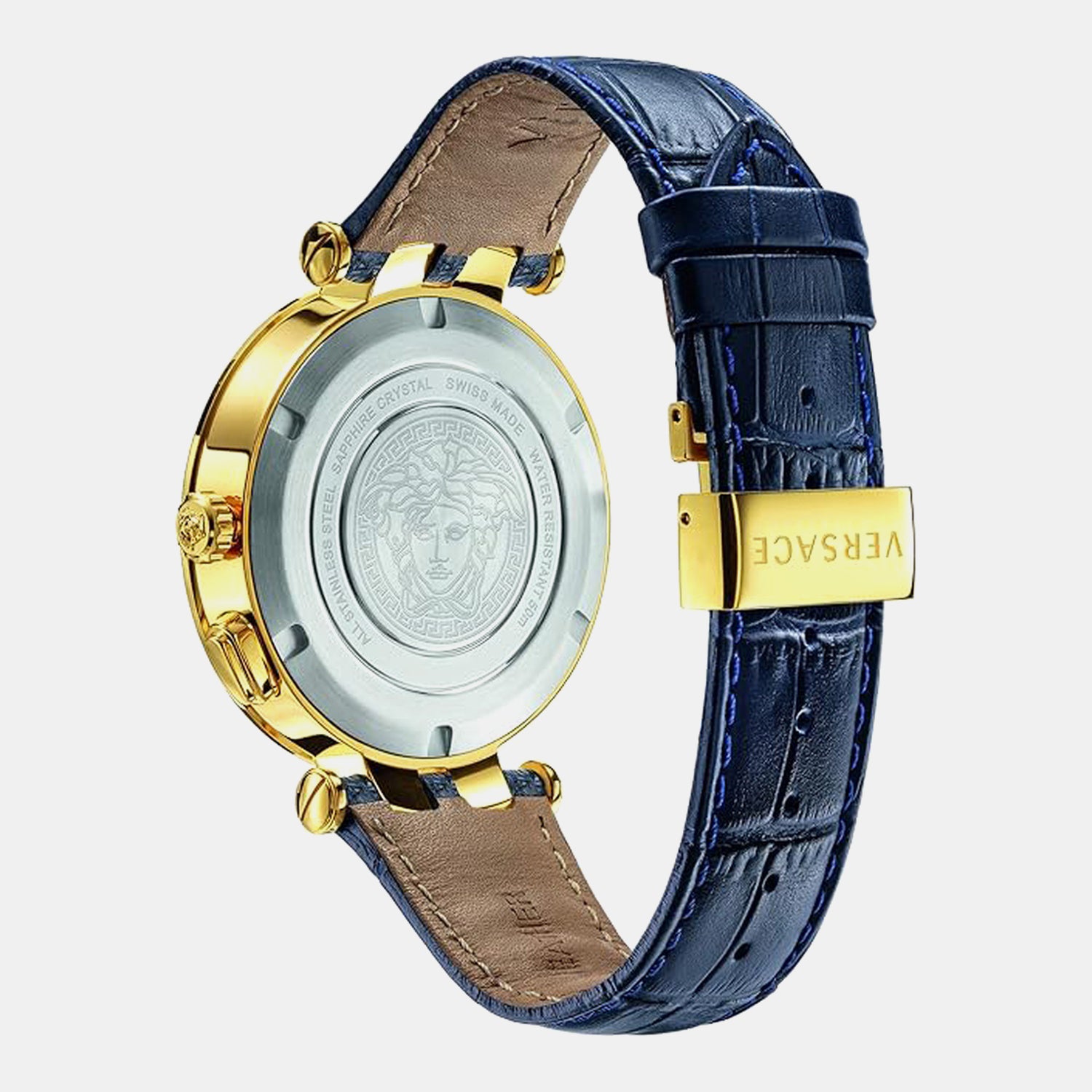 V-Race Men Quartz Blue Dial Analog Leather Watch VEBV00219