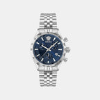 Men Quartz Blue Dial Chronograph Stainless Steel Watch VECFA0124