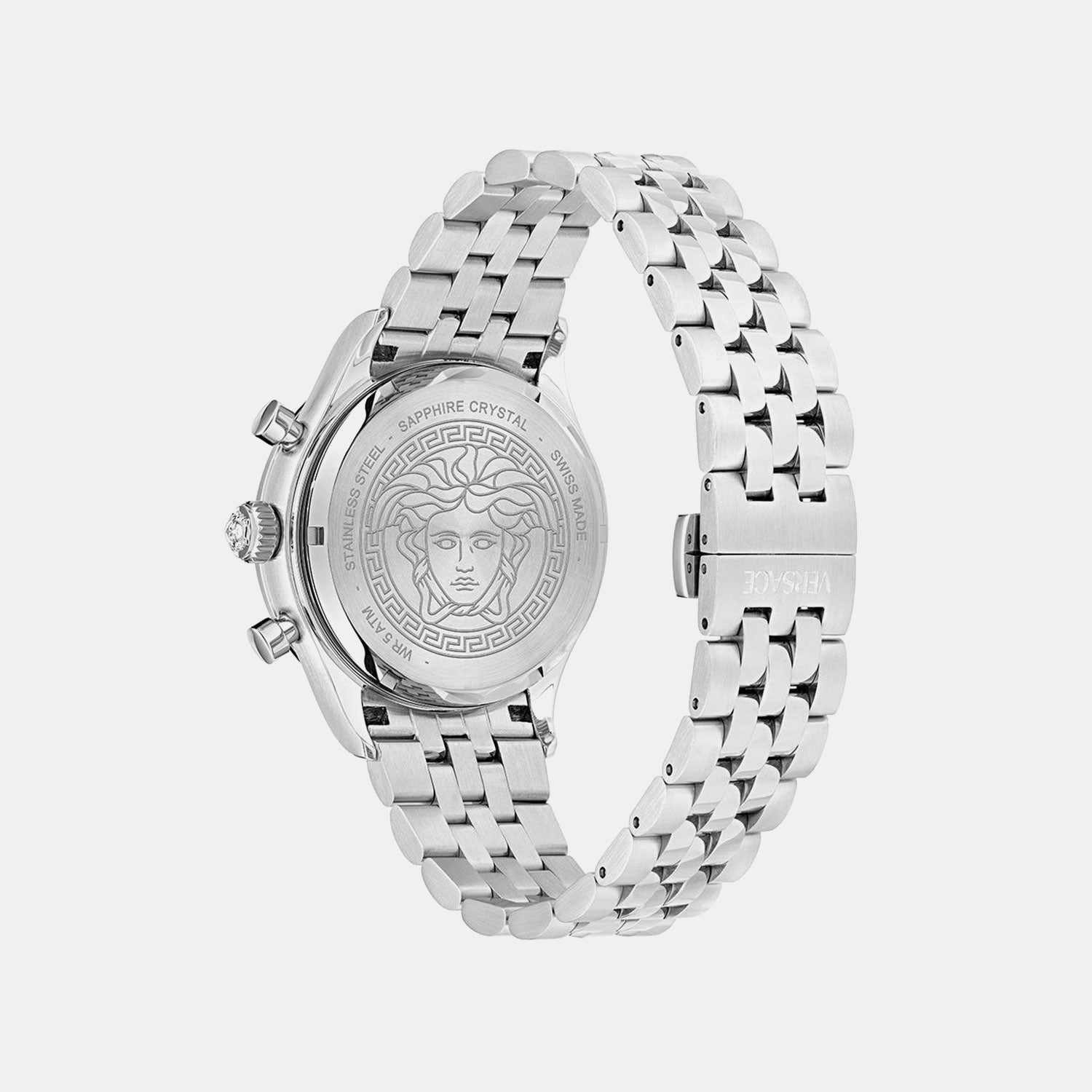 Men Quartz Blue Dial Chronograph Stainless Steel Watch VECFA0124