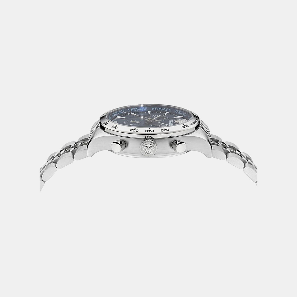 Helleny.Chr Petite Specia Men Quartz Blue Dial Chronograph Stainless Steel Watch VECFA0124