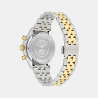 Helleny.CHR.Petite Men Quartz Green Dial Analog Stainless Steel Watch VECFA0224