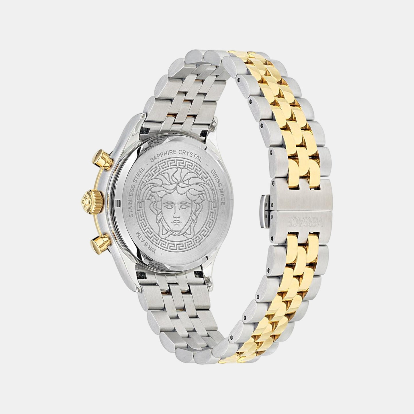 Helleny.CHR.Petite Men Quartz Green Dial Analog Stainless Steel Watch VECFA0224