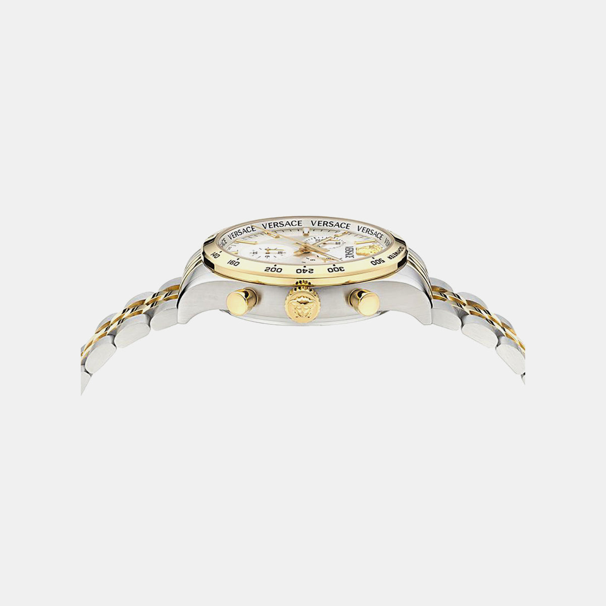 Helleny.Chr Petite Specia Men Quartz White Dial Chronograph Stainless Steel Watch VECFA0324