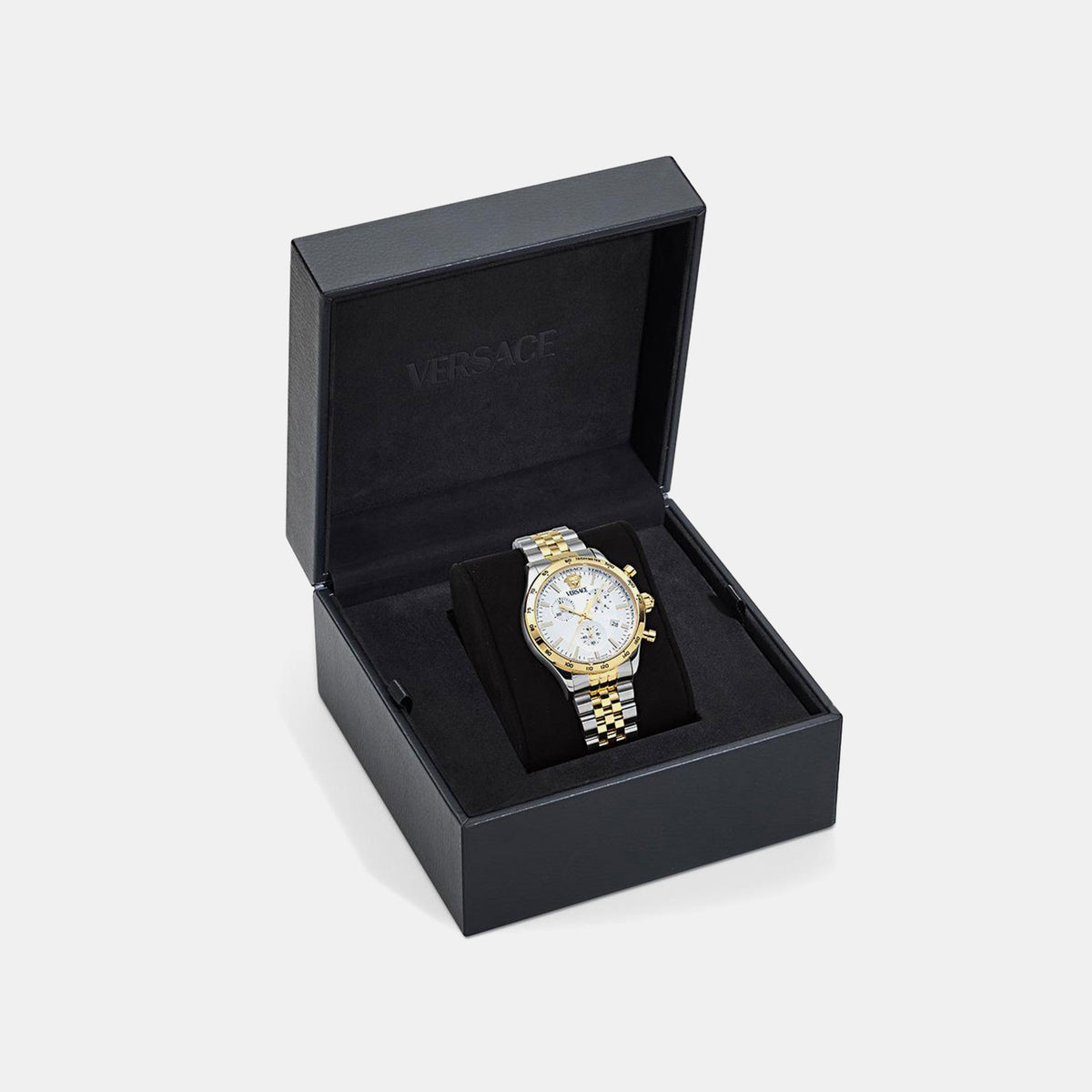 Helleny.Chr Petite Specia Men Quartz White Dial Chronograph Stainless Steel Watch VECFA0324