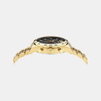 Men Quartz Black Dial Chronograph Stainless Steel Watch VECFA0524