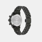 Men Quartz Black Dial Chronograph Stainless Steel Watch VECFA0624