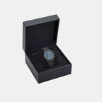 Men Quartz Black Dial Chronograph Stainless Steel Watch VECFA0624