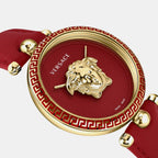 Women Quartz Red Dial Analog Stainless Steel Watch VECO01822