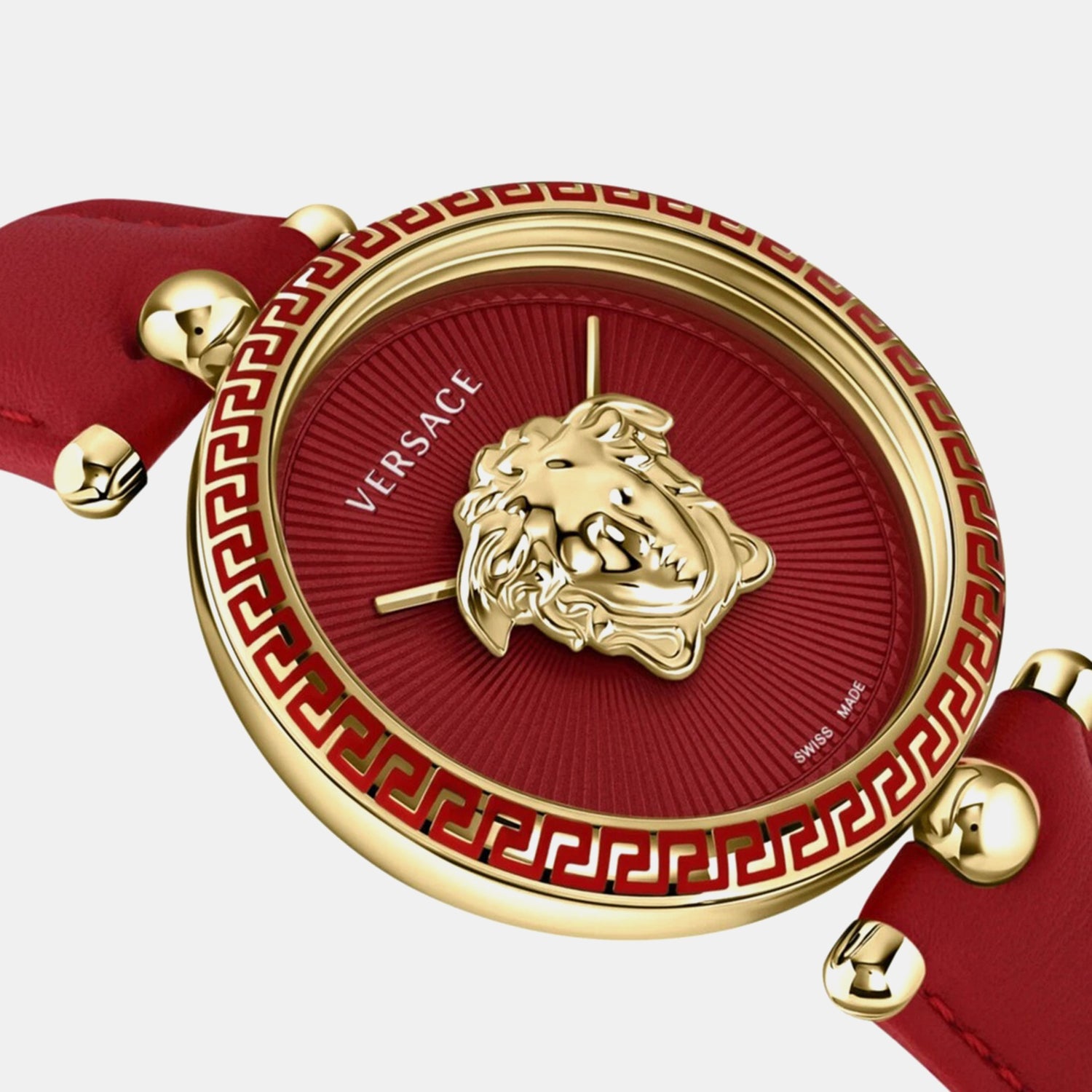 Women Quartz Red Dial Analog Stainless Steel Watch VECO01822
