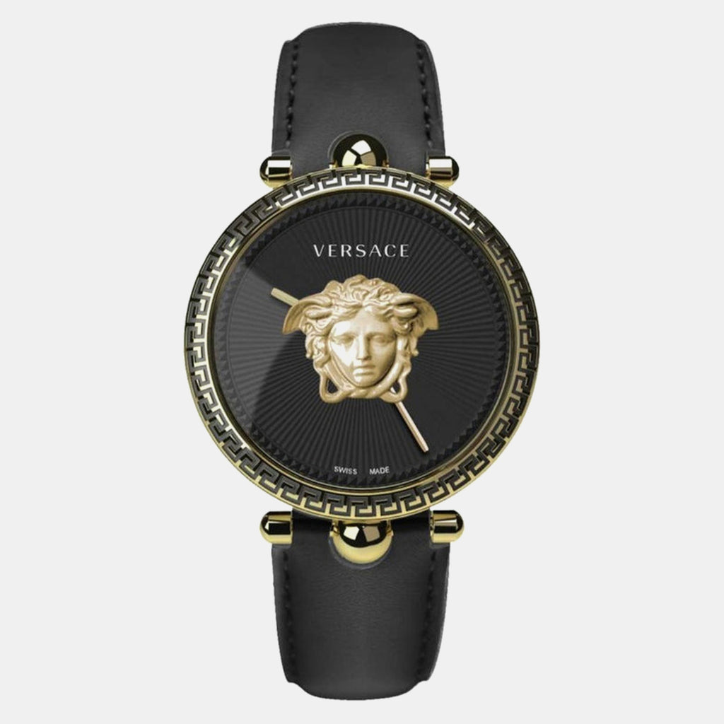 Women Quartz Black Dial Analog Leather Watch VECO01922