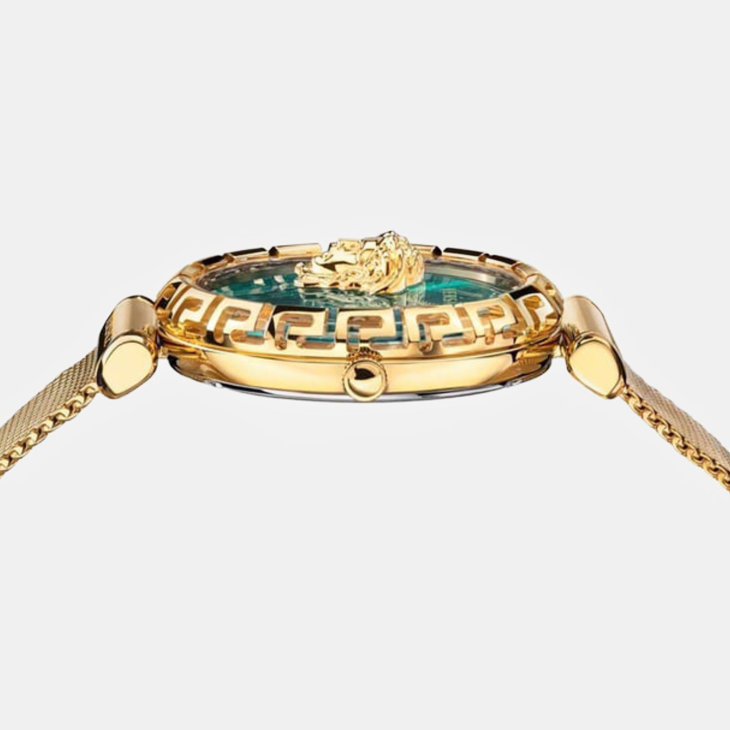 Women Quartz Green Dial Analog Stainless Steel Watch VEDV00819