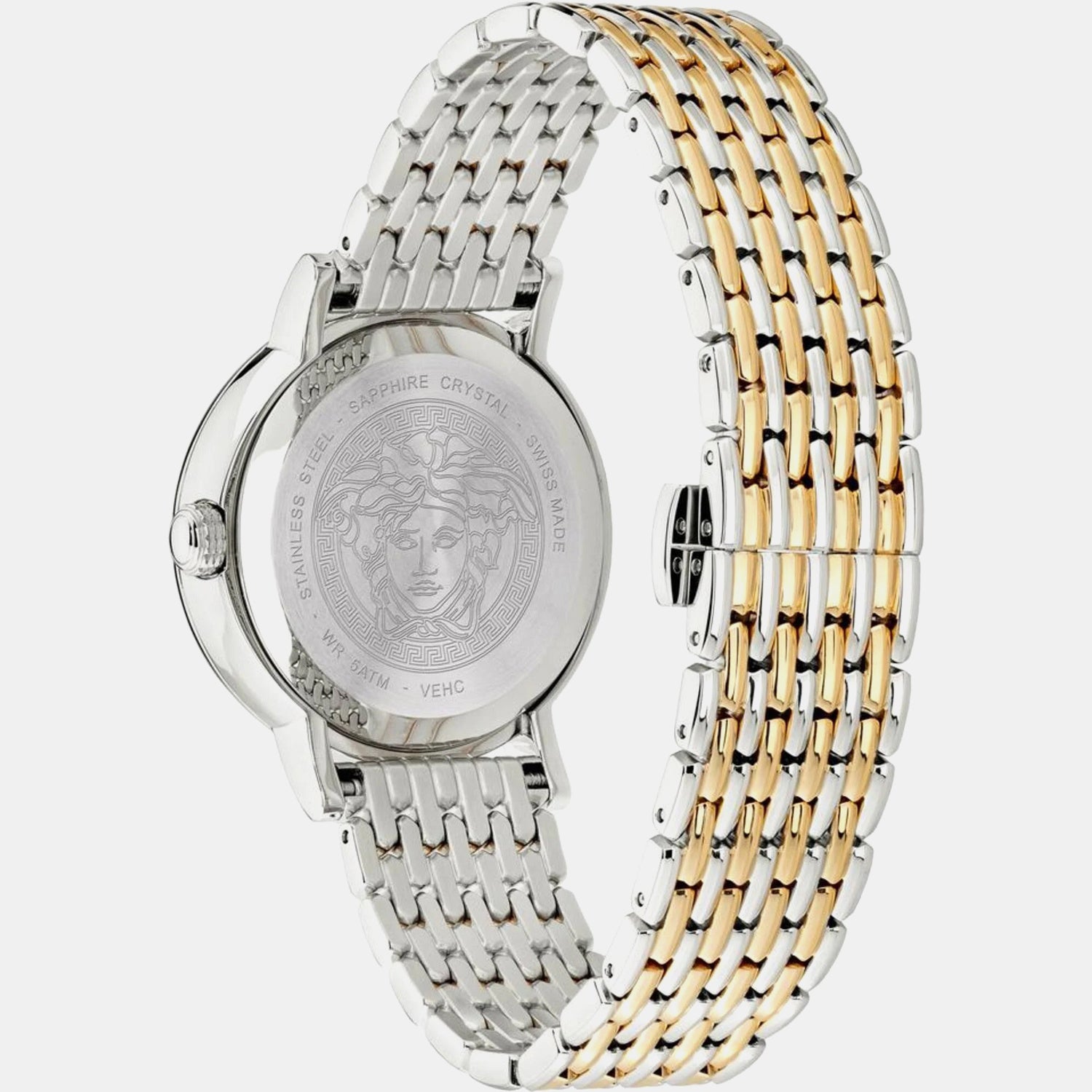 Women Quartz White Dial Analog Stainless Steel Watch VEHC00719
