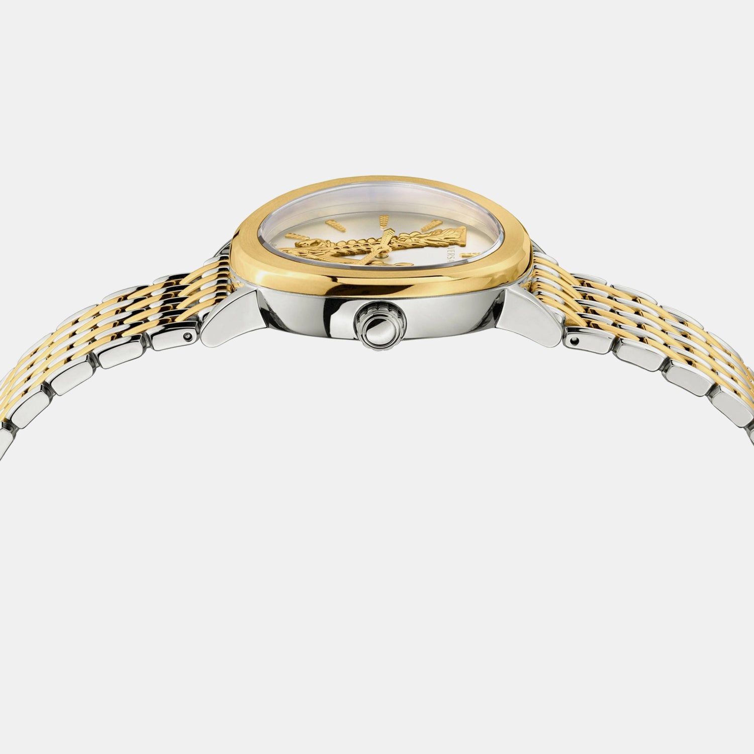 Women Quartz White Dial Analog Stainless Steel Watch VEHC00719