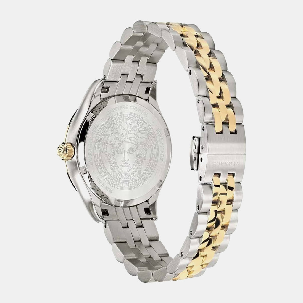 Hellenyium Women Quartz Grey Dial Analog Stainless Steel Watch VEHU00520