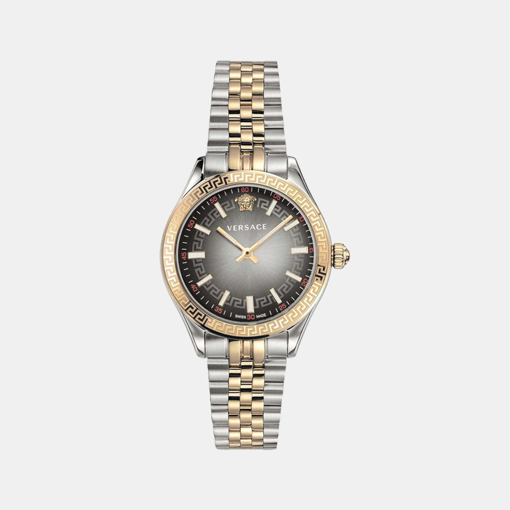 Hellenyium Women Quartz Grey Dial Analog Stainless Steel Watch VEHU00520